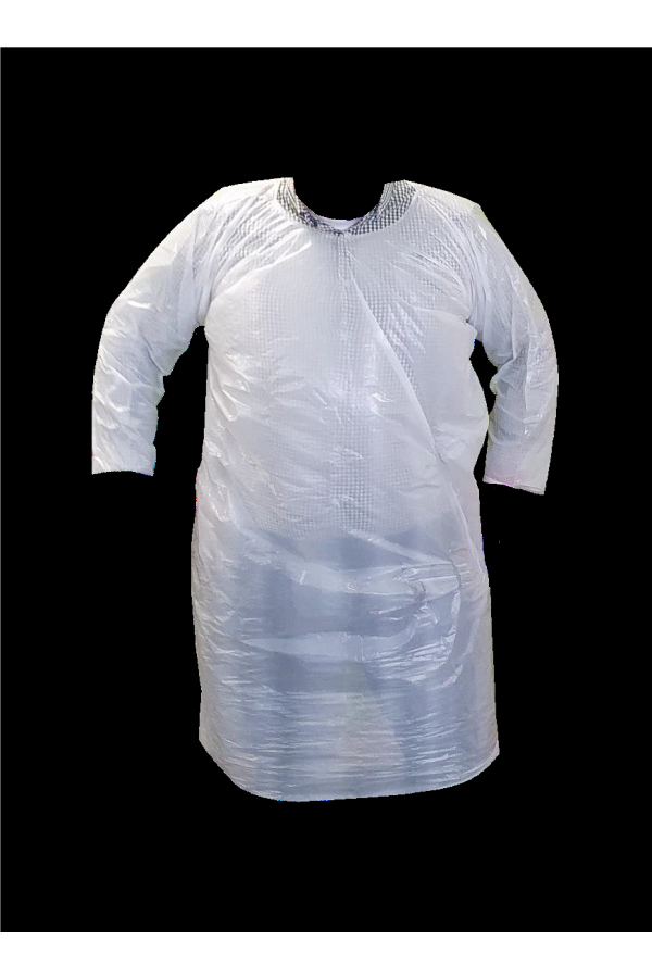 Surgical Long sleeved Apron (Basic)  roll of 225 - In stock £2.40 each