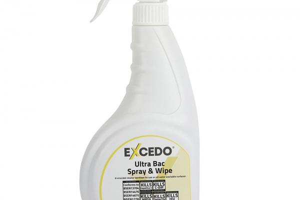 Excedo Ultra-Bac Spray & Wipe 750ml