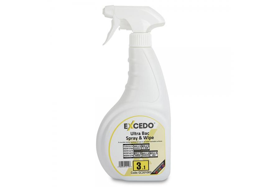 Excedo Ultra-Bac Spray & Wipe 6 x 750ml