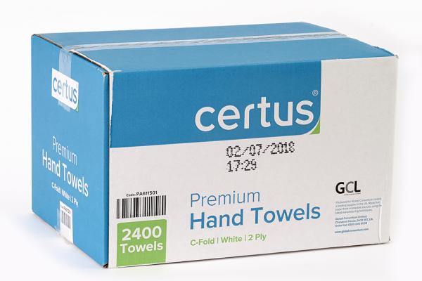 Certus C-fold White Paper Towels