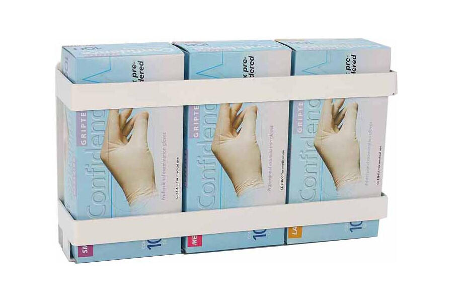 Wall-Mounted Triple Glove Dispenser