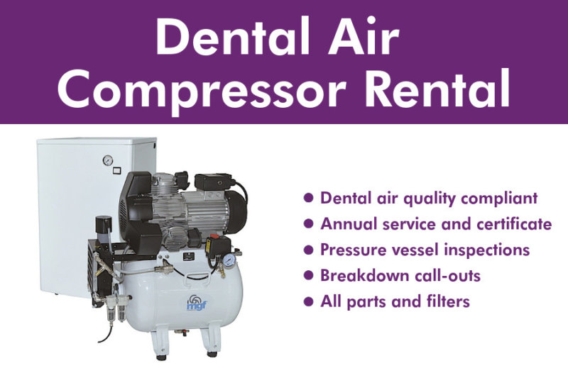 Dental Air Compressor Rental Packages