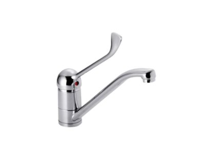 Mixer Tap with Long Lever and Long Swivel Spout
