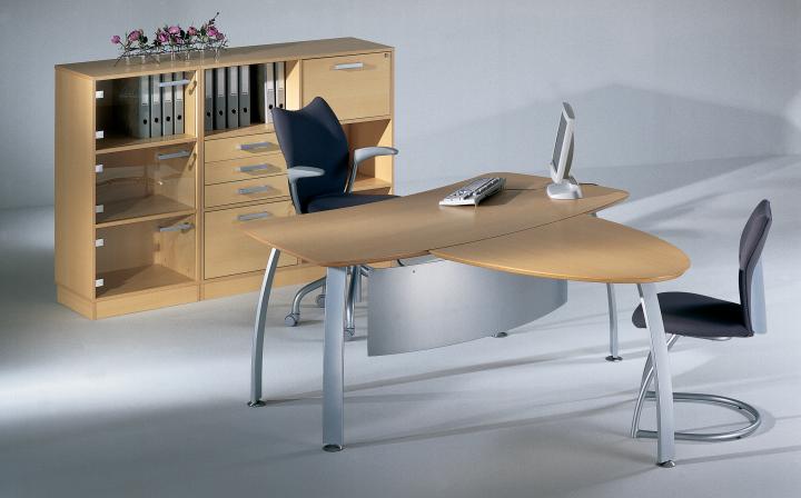 Ultima - Beech Desk and Meeting Point Kubo Storage