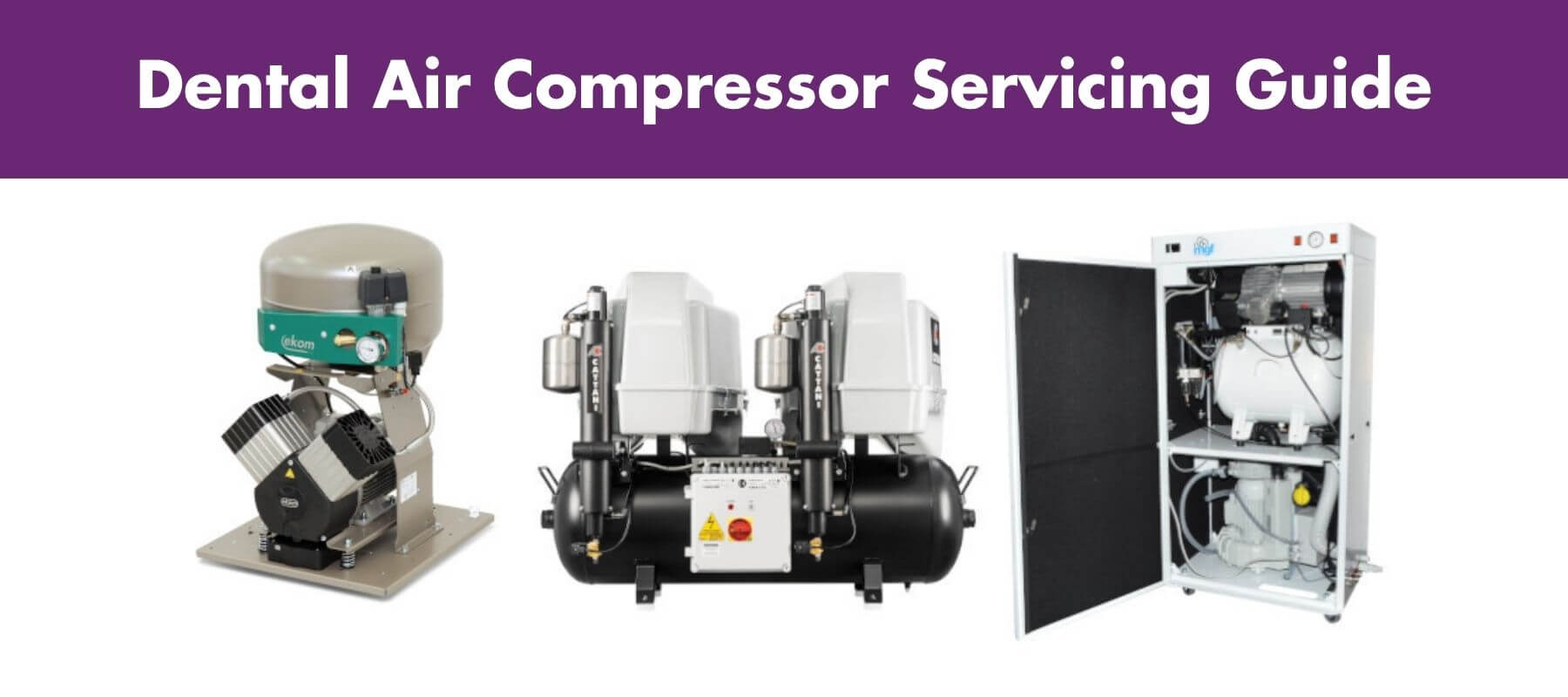Dental Air compressor servicing guide feature
