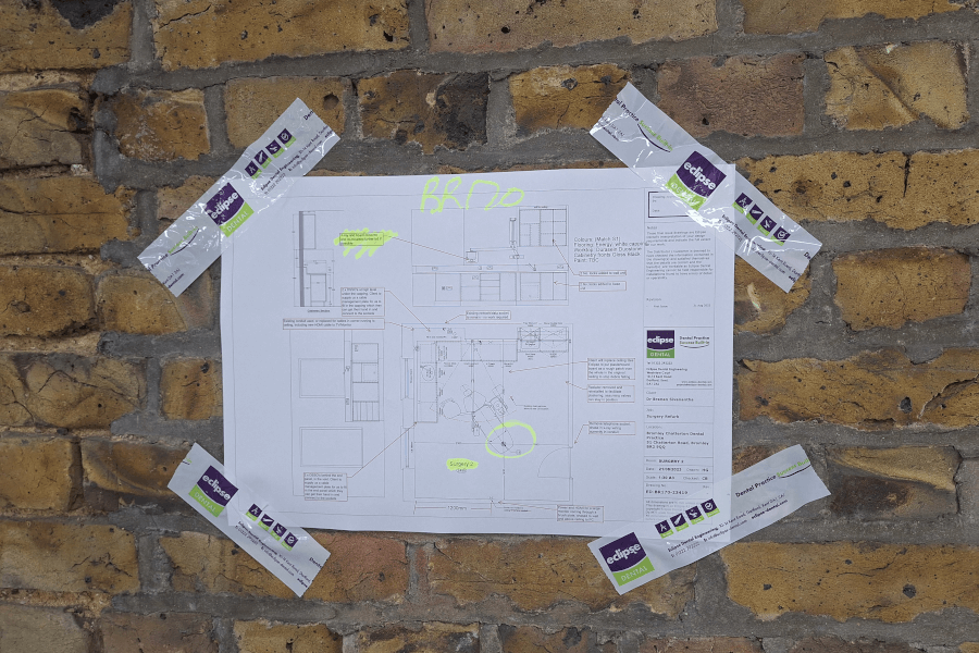 Plan on wall