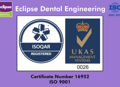 Eclipse Dental is now ISO 9001:2015 Certified