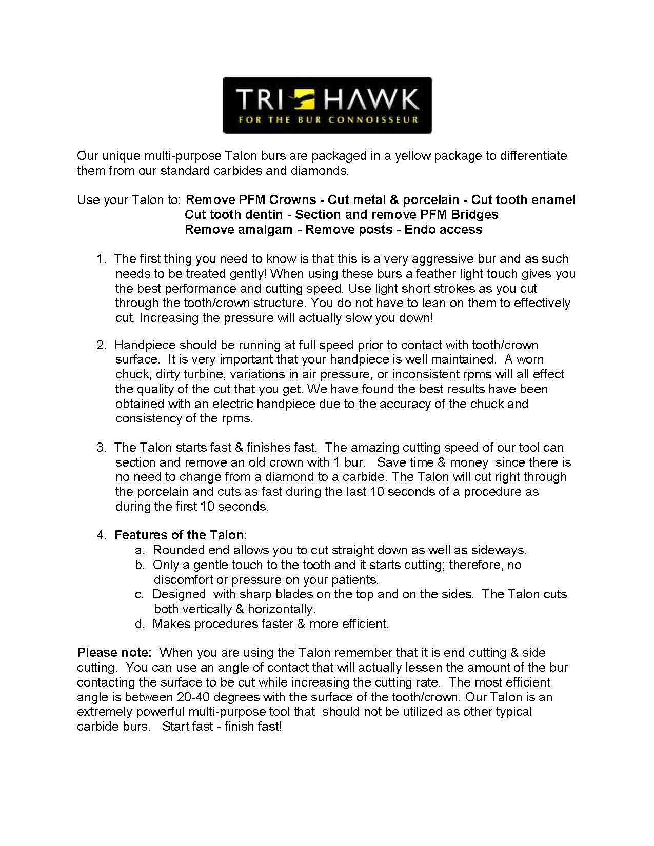 Talon 12 Info