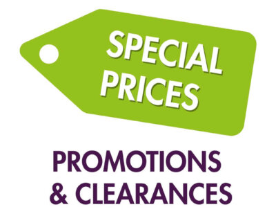 Promotions, Special Prices & Clearances