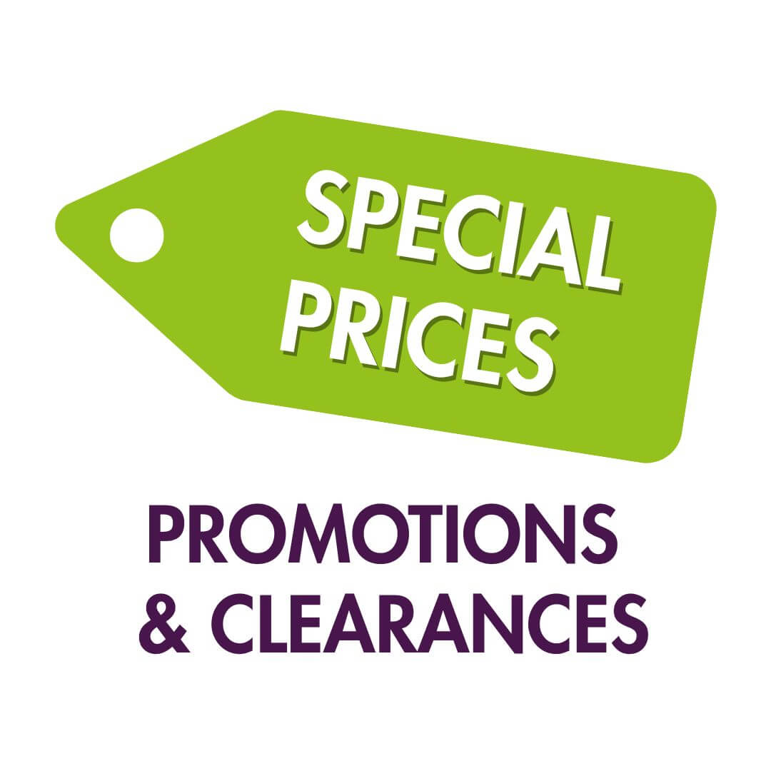Promotions, Special Prices & Clearances