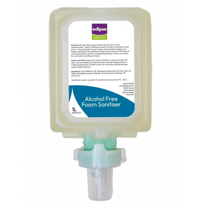 Alcohol Free Foam Sanitiser - 6x1L Cartridges