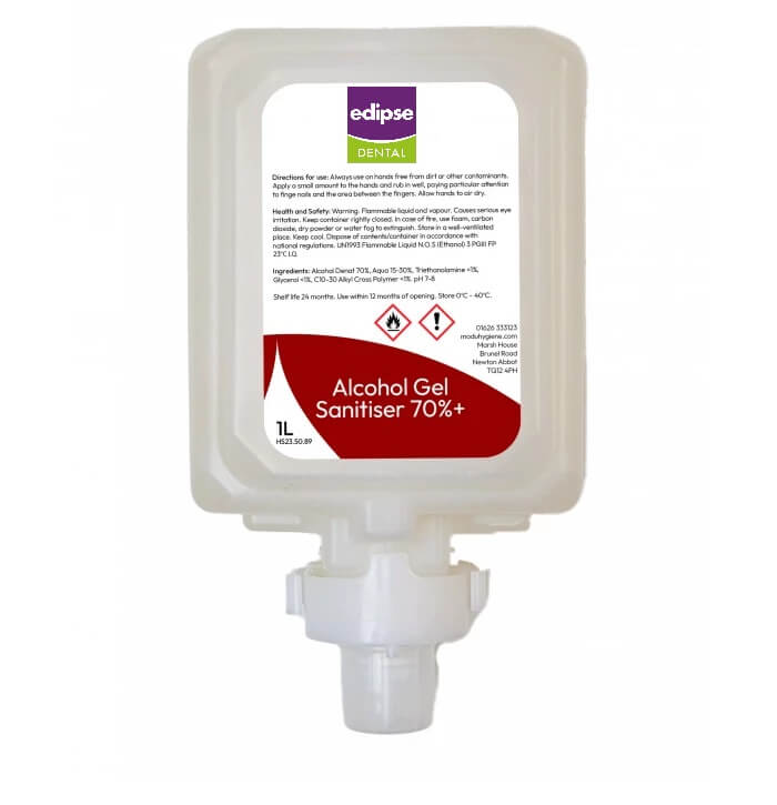 Alcohol Gel Hand Sanitiser - 6x1L Cartridges