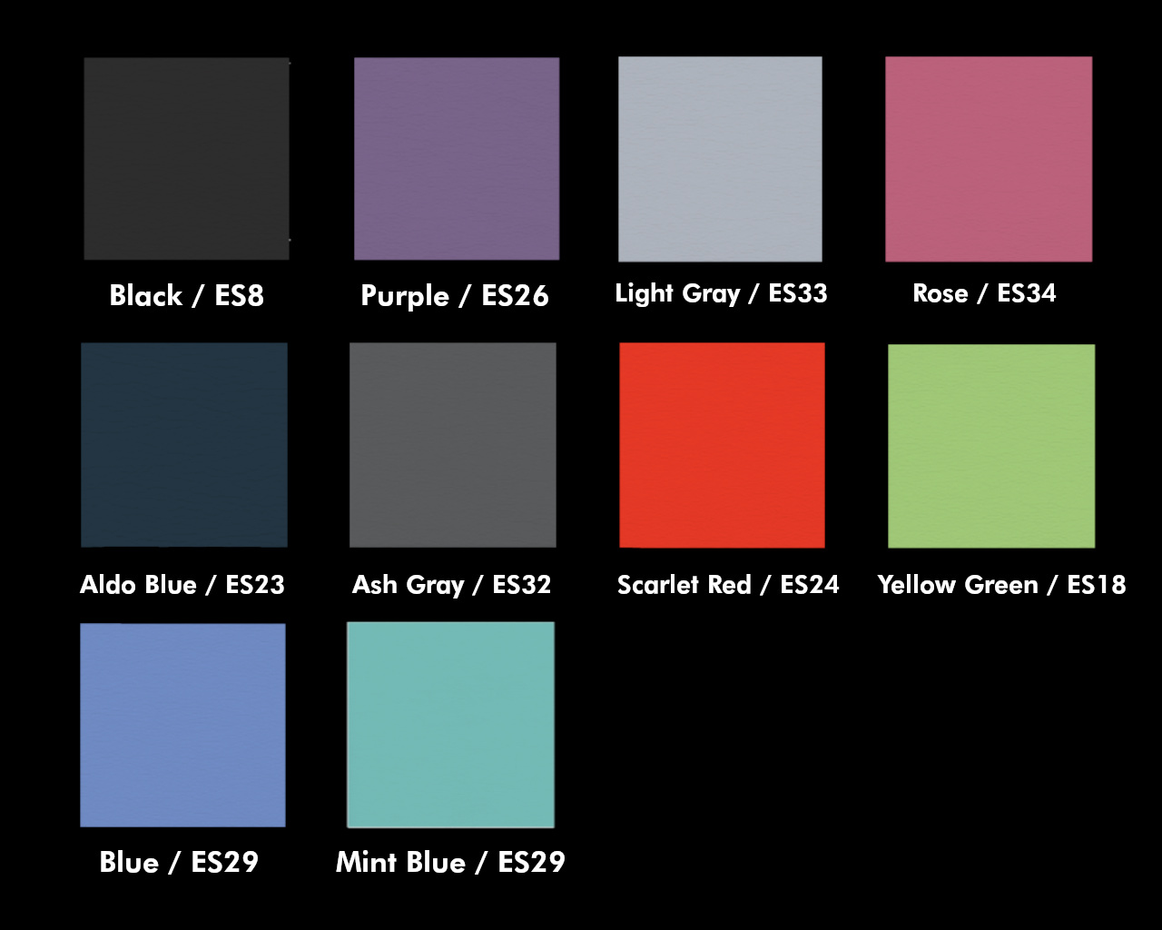 Belmont standard upholstery colours