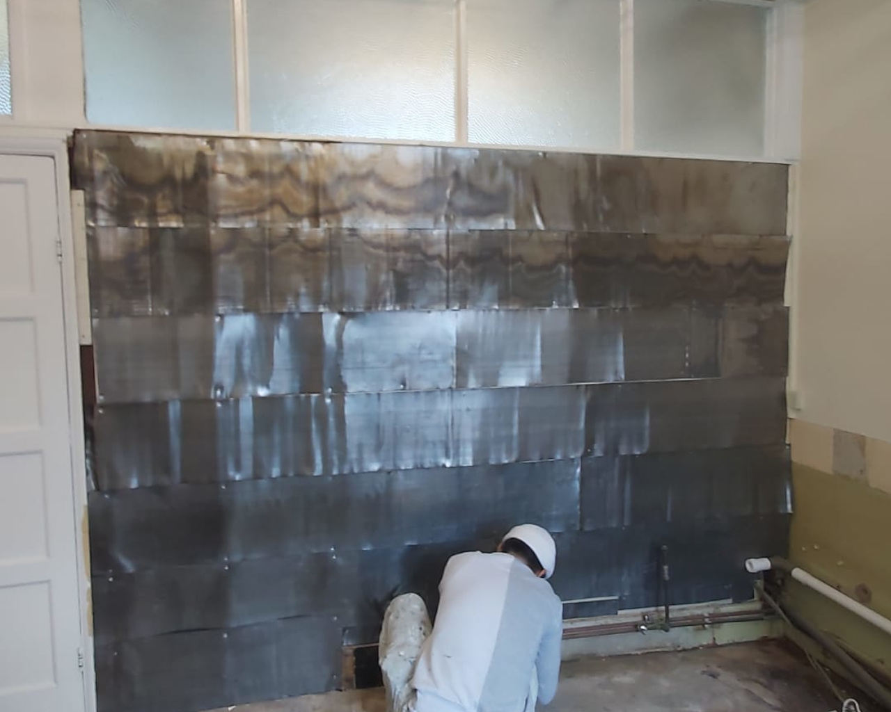 Dental lead lining in walls