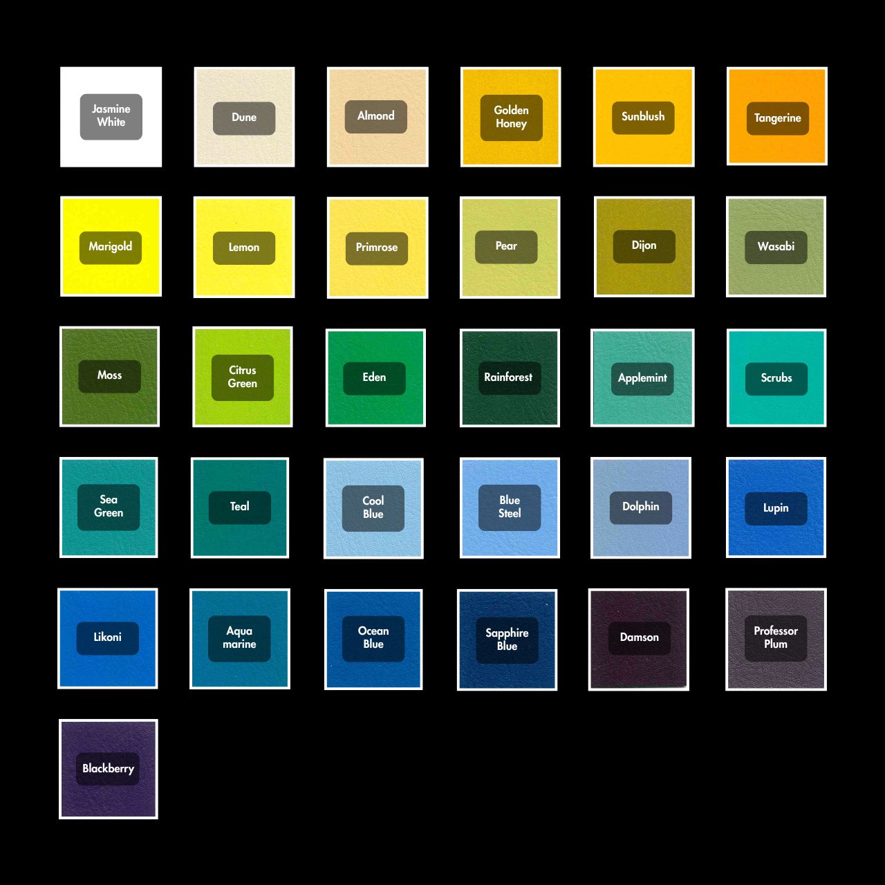 Re-Upholstery Colours 1