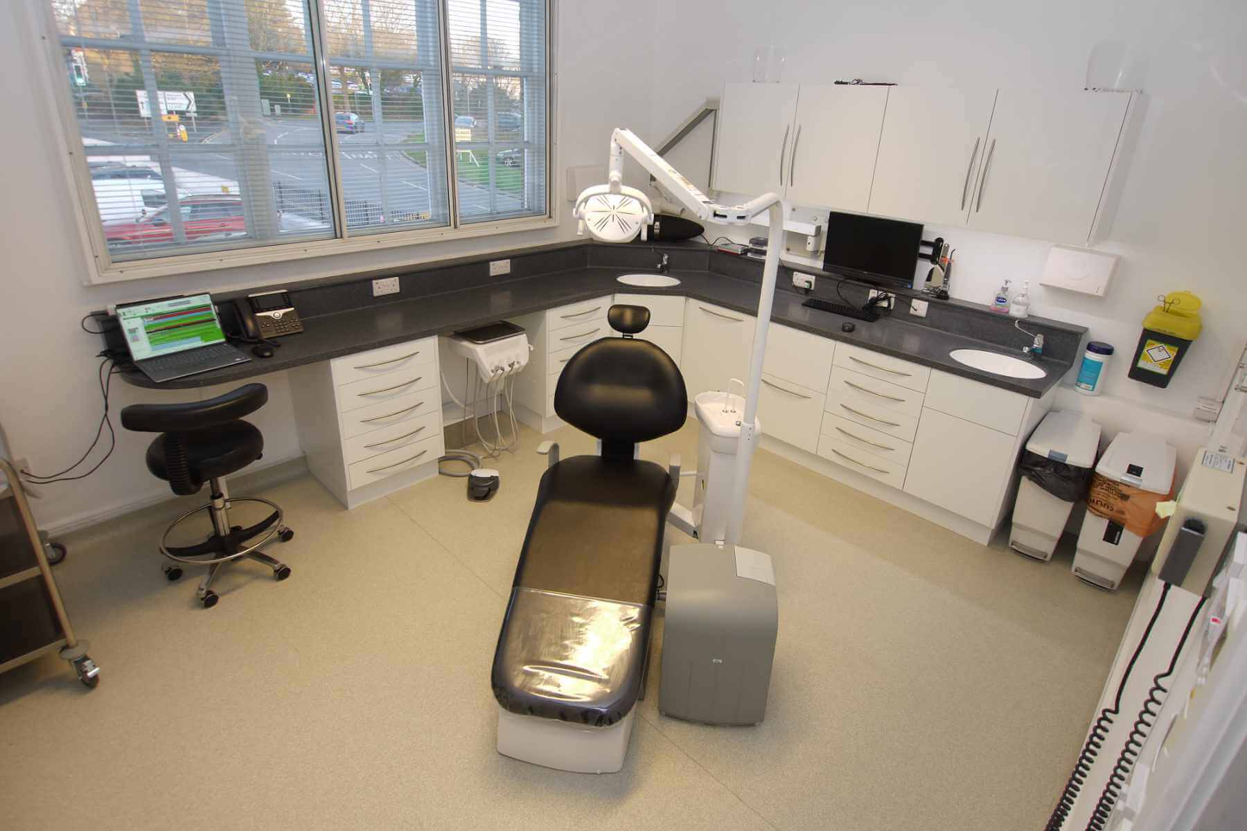The implant experts surgery chair front