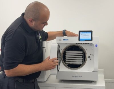 Melag vacuclave 41b open