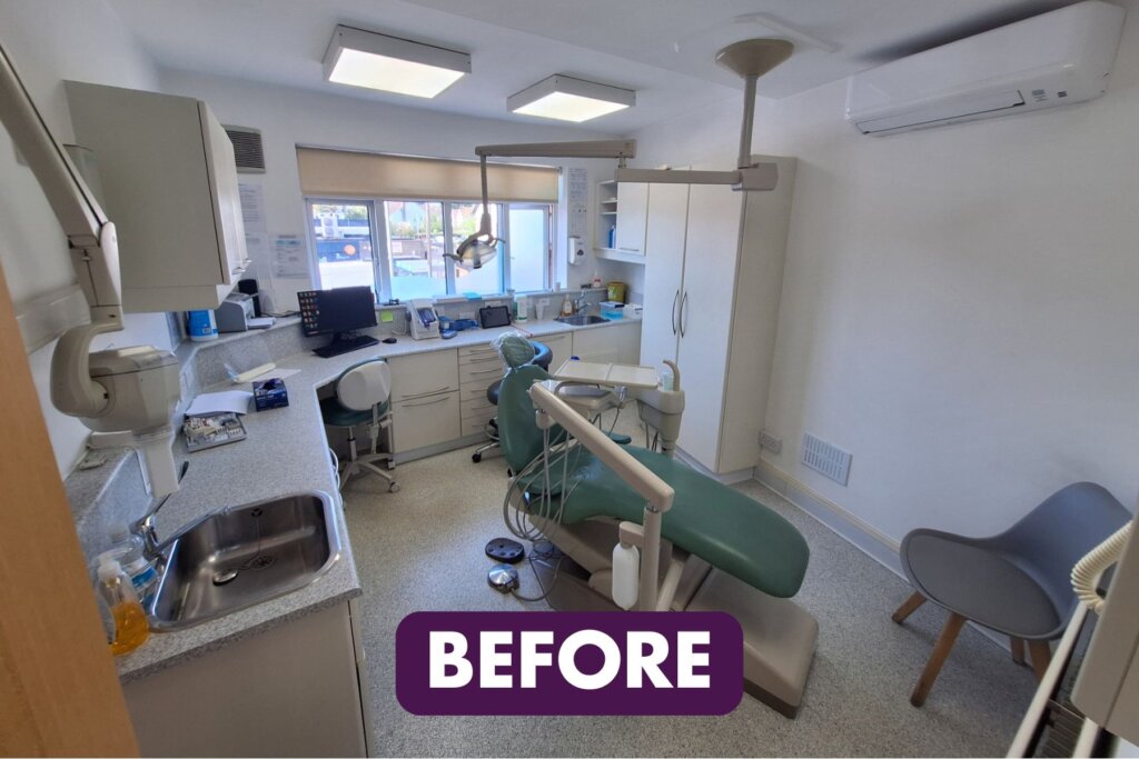 Horton Dental Before chair front side text