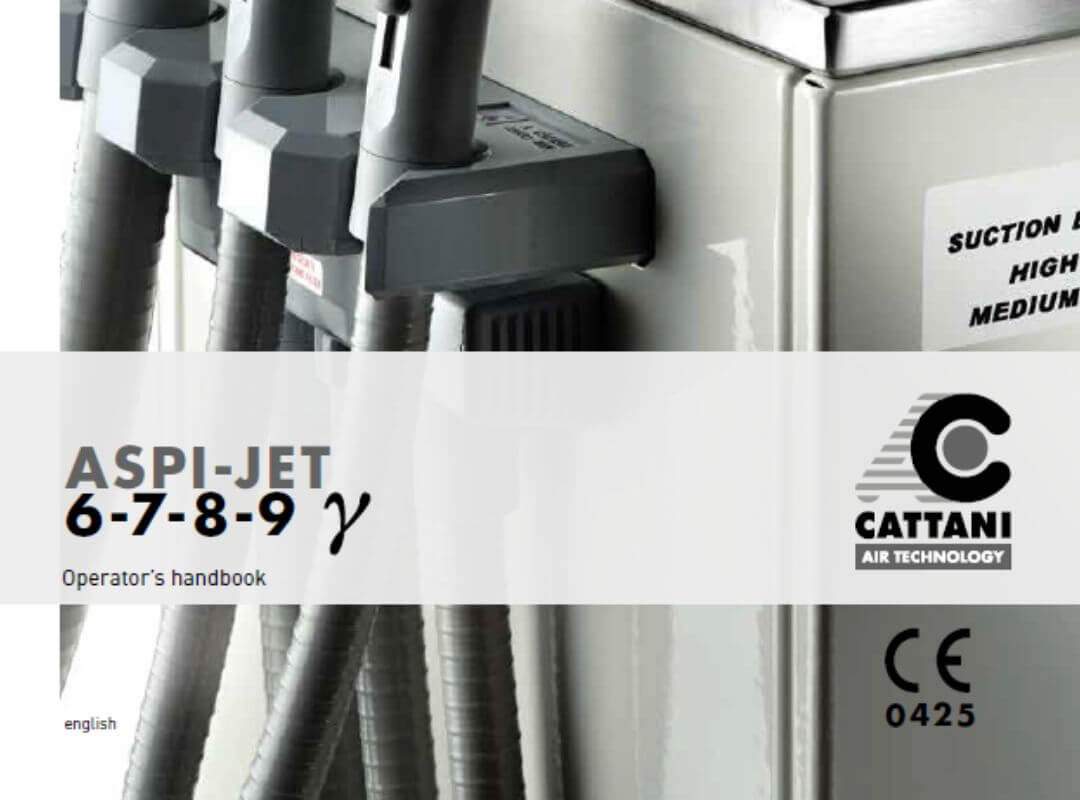 Cattani Aspi-Jet 6 Suction Pump Manual