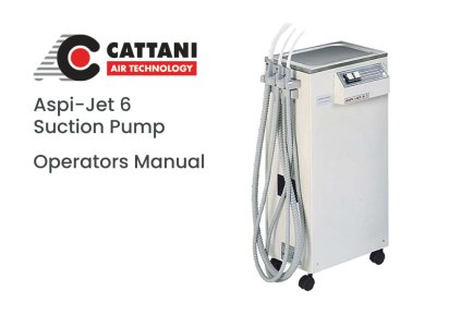 Cattani Aspi-Jet 6 Suction Pump Manual