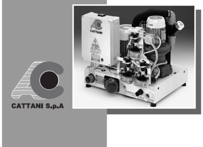 Cattani Turbo Jet Suction Pump Manual