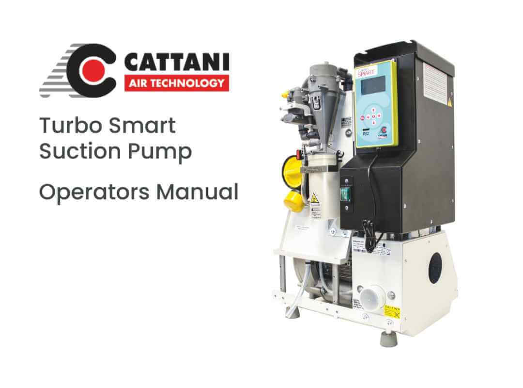 Cattani Turbo Smart Suction Pump Instructions
