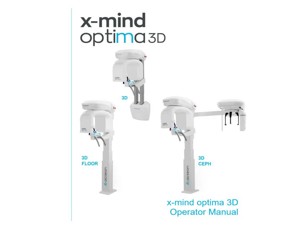 Acteon X-MIND Optima 3D & 3D CEPH User Manual