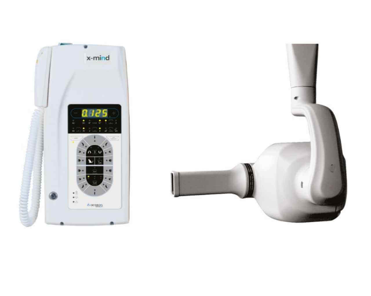Acteon X-Mind DC Intraoral X-Ray remote and cone square