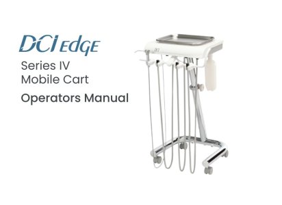 DCI Series IV Mobile Dental Delivery Cart Operator Manual