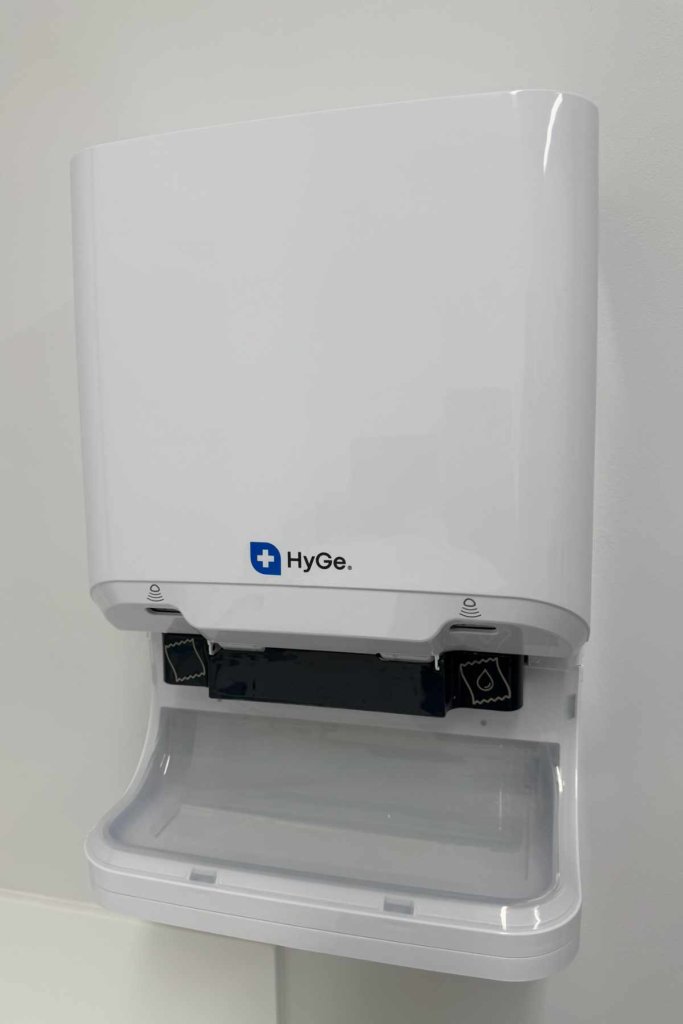 Vara Dental HyGe towel dispenser