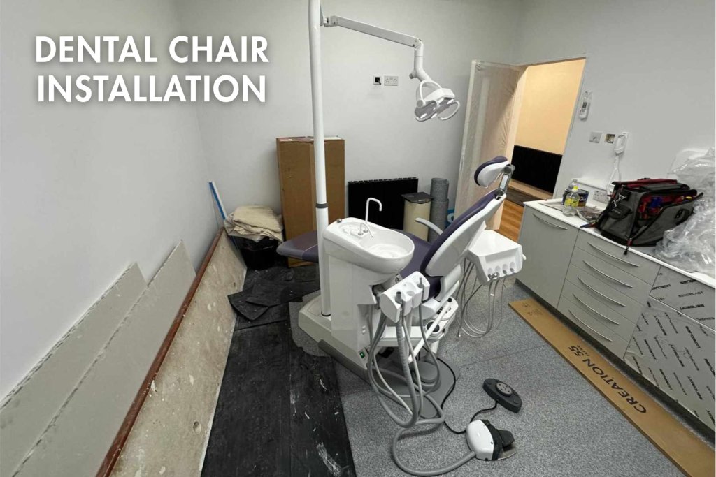 Vara Dental chair install text