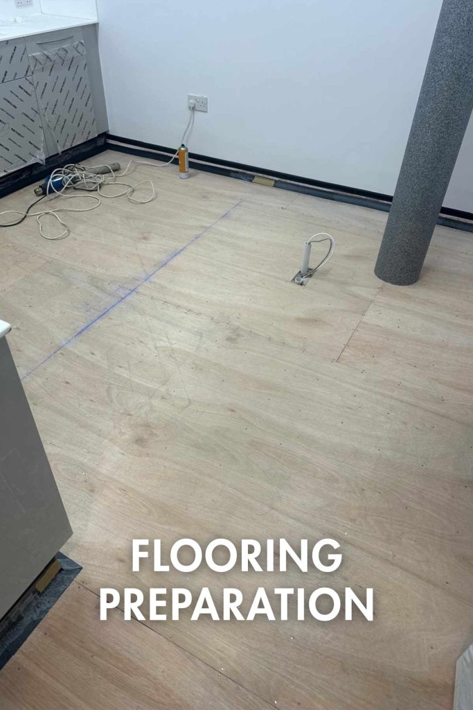 Vara Dental surgery flooring prep text