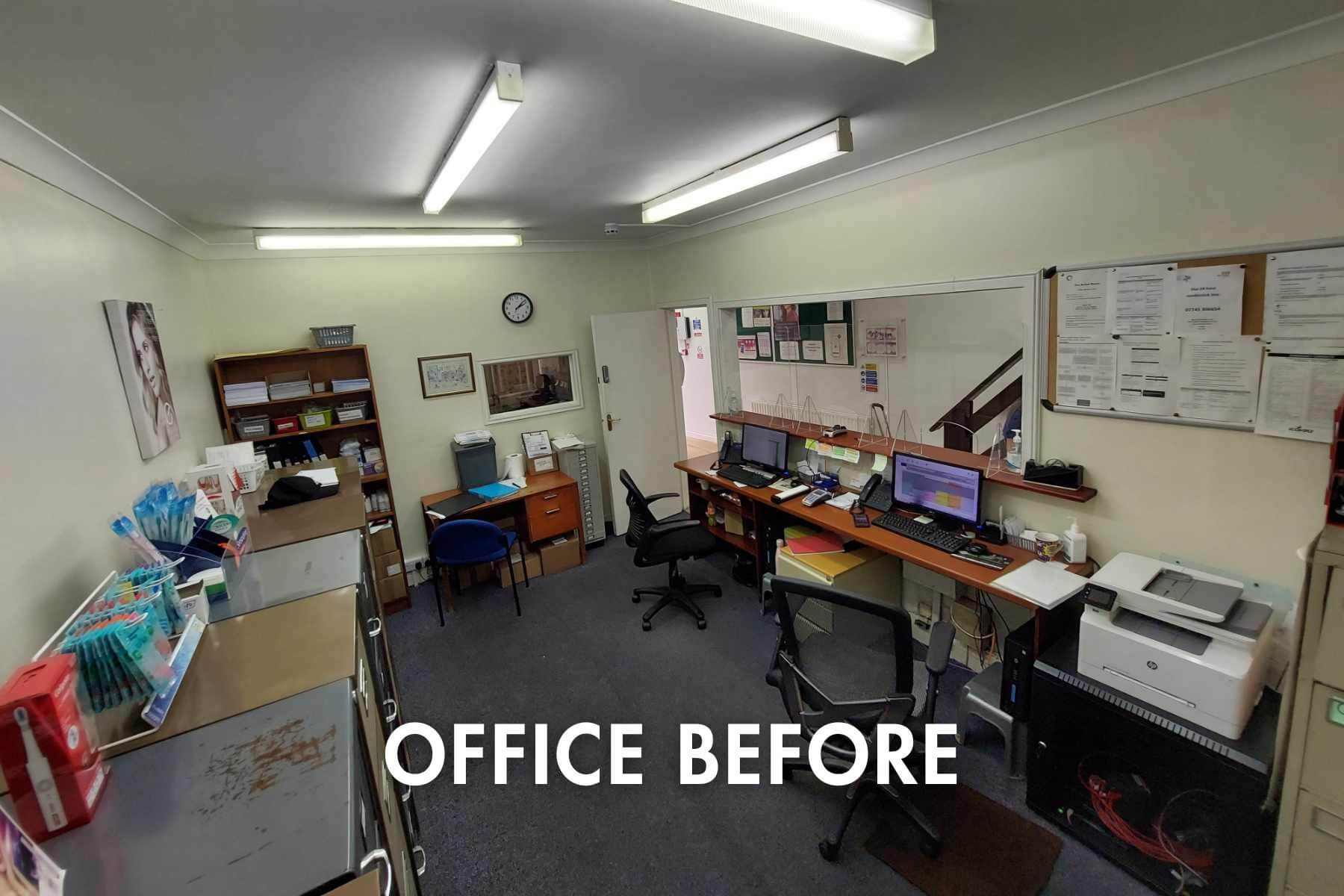Vara dental practice office before 2 text
