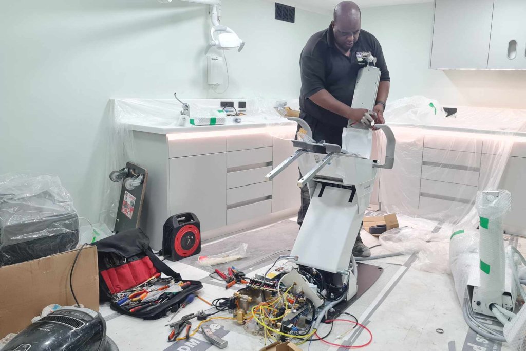 Beresford Clinic Surgery 4 chair install