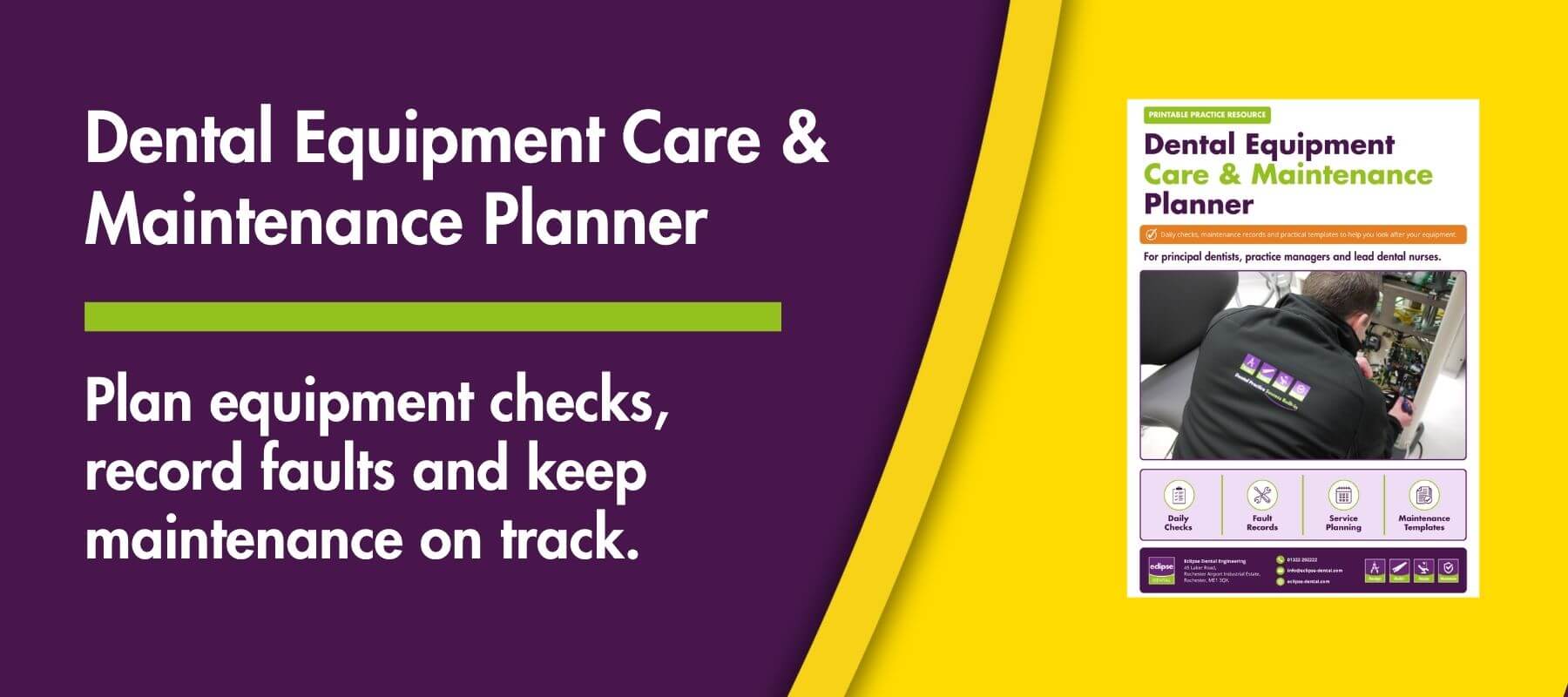 Dental Equipment Care & Maintenance Planner featured