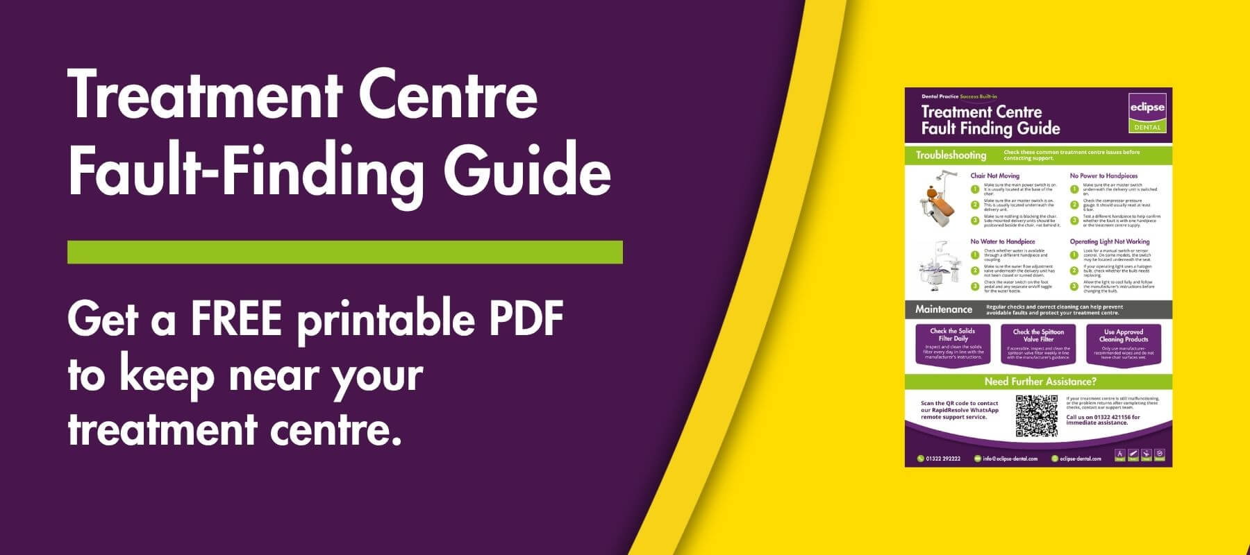 Treatment Centre Fault-Finding Guide Landing page featured