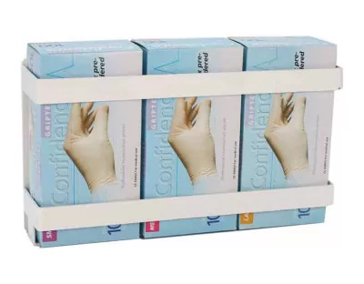 Wall-Mounted Triple Glove Dispenser