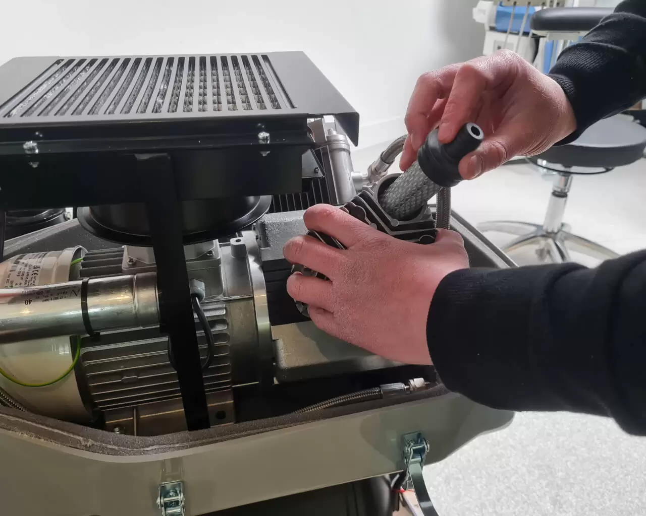 Replace compressor filter